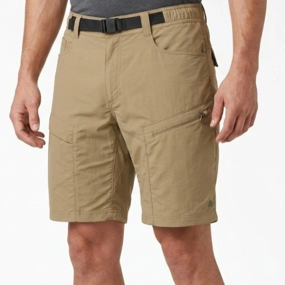 The North Face Class V Cargo Shorts Mens L Khaki Belted Hiking Outdoor NF0A2WL9